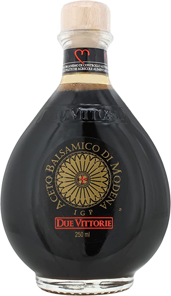 Due Vittorie Oro Balsamic Vinegar - Authentic Balsamic Vinegar from Modena - Natural Ingredients - No Colourants, Caramel or Sulfites - Glass Bottle
