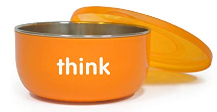 Thinkbaby High Rise BPA Free Baby Bowl (Orange)