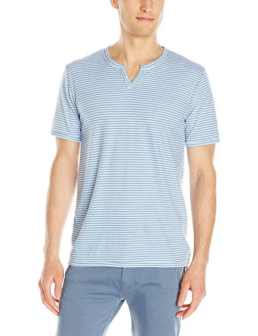 Lucky Brand Men's Striped Notch