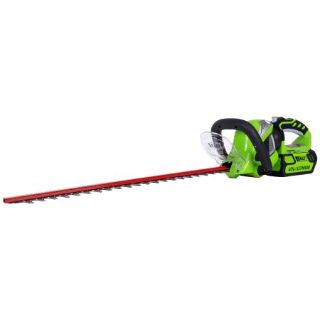GreenWorks 22262 G-MAX 40V Li-Ion 24-Inch Cordless Hedge Trimmer with 2ah battery and charger
