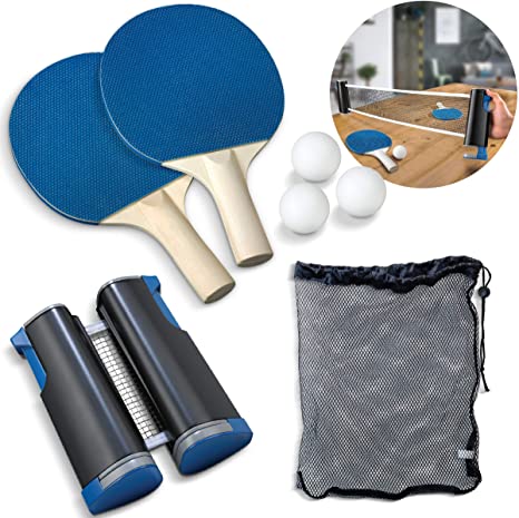 Sharper Image Game Table Top Tennis Retractable Go Anywhere