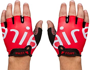 Noslip Cycling Glove Pair for Men and Women - No-Slip Unique Webbing - With Gel Padding for Safety and Comfort