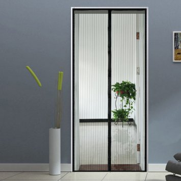 Homdox-DF Magnetic Mesh Screen Door for Patio, Fits Door Up to 32 inch width 80 inch tall