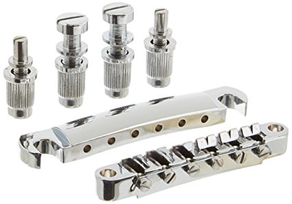 1set ABR-1 Style Tune-o-matic Bridge & Tailpiece Chrome for Gibson Les Paul Gear Replacement
