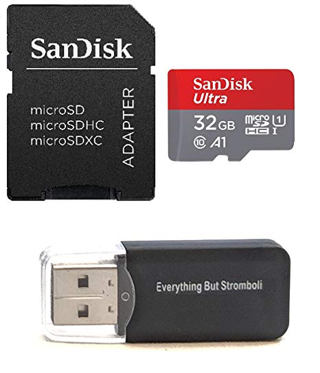 SanDisk 32GB Ultra Micro SDHC Memory Card Bundle for GoPro HERO (2018) Action Camera UHS-I Class 10 98mb/s with Everything but Stromboli (TM) Card Reader