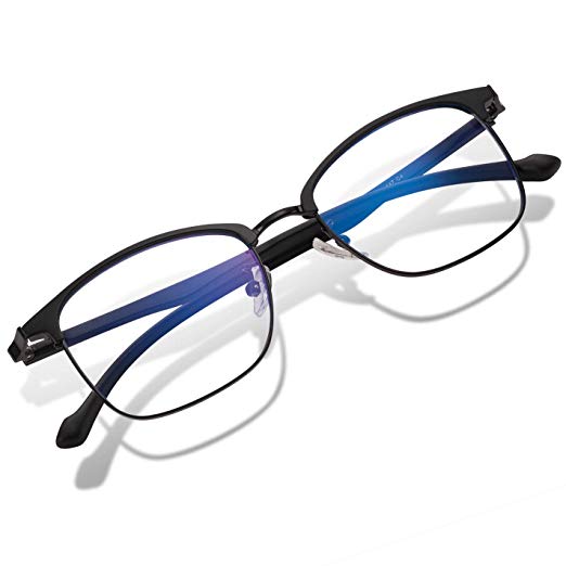 Blue Light Blocking Glasses Women Men Computer Glasses Feirdio Blue Light Glasses 52010 … (matte black)