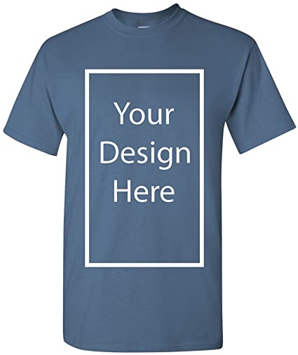 Add Your Own and Text Design Custom Personalized Adult T-Shirt Tee