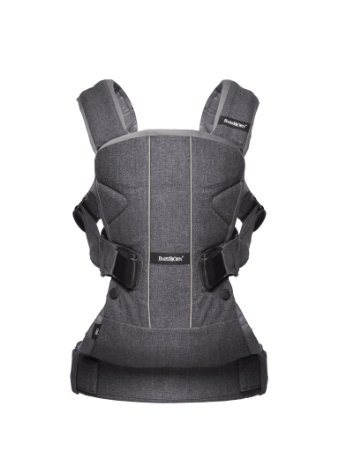 BABYBJORN Baby Carrier One - Denim Gray/Gray, Cotton Mix