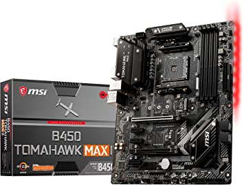 MSI Arsenal Gaming AMD Ryzen 2ND and 3rd Gen AM4 M.2 USB 3 DDR4 DVI HDMI Crossfire ATX Motherboard (B450 Tomahawk Max) (B450TOMAMAX)