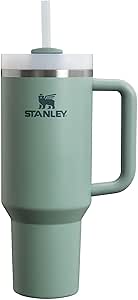 Stanley Quencher H2.0 FlowState Tumbler 1.2L - Cold For 11 Hours - Iced For 48 Hours - Water Bottle with Straw, Handle and Lid - Dishwasher Safe - Travel Mug For Cold or Hot Drinks - Shale