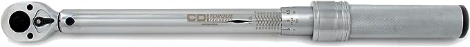 CDI 1002MFRMH 3/8-Inch Drive Metal Handle Click Type Torque Wrench, Torque Range 10 to 100-Fo