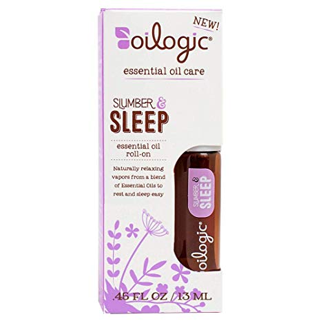 Oilogic Essential Oil Roll-On Slumber & Sleep, 0.45oz Each (Pack of 5)