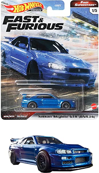 Hot Wheels Fast & Furious Collection of 1:64 Scale Vehicles from The Fast Film Franchise, Modern & Classic Cars, Great Gift for Collectors & Fans of The Movies