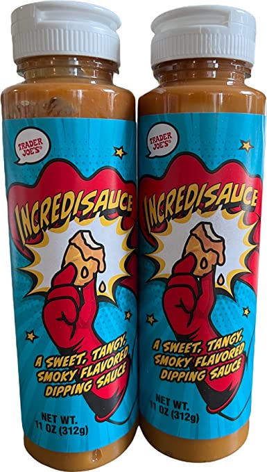 Trader Joe's Incredisauce (Pack of 2)- Sweet, Tangy, Smoky Flavored Dipping Sauce