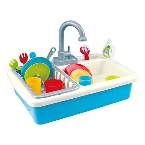 PlayGo - Sink with water and 20 pieces (ColorBaby 44591).