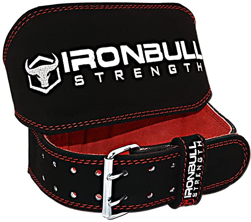 Padded Weightlifting Belt - 6-inch Suede Leather Weight Belt - Heavy Duty and Comfortable Back Support for Heavy Weight Lifting, Crossfit and Fitness