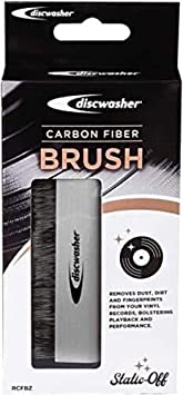 Discwasher Vinyl Record Cleaning Brush – Anti-Static, Carbon Fiber Brush. Gently Removes Dust, Dirt, Static and Fingerprints for Improved Sound Quality