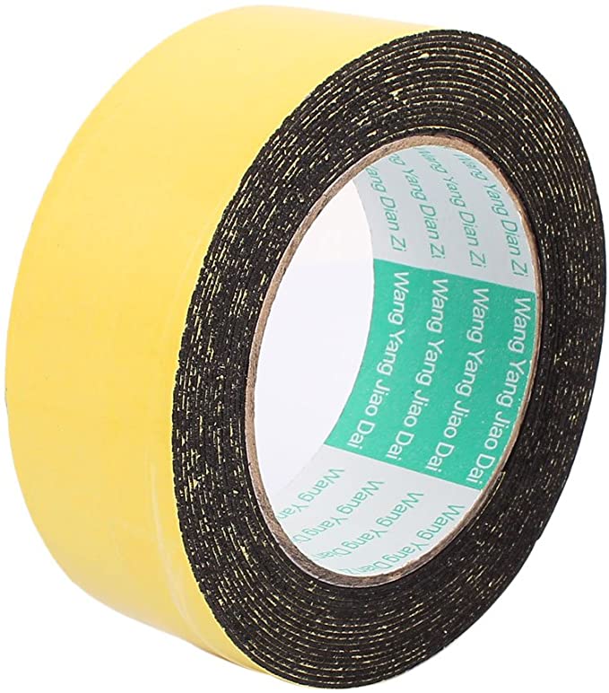 uxcell 40mm x 1mm Single Sided Self Adhesive Shockproof Sponge Foam Tape 5M Length