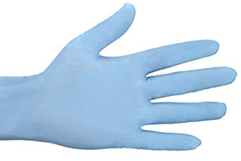 Hospitokart Rakshak Nitrile Examination Gloves Powder Free (Large (100 Pcs))