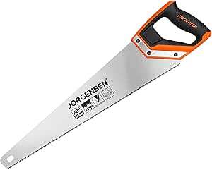 JORGENSEN 20 Inch Pro Hand Saw, 11 TPI Fine-Cut Ergonomic Non-Slip Aluminum Ultrasonic Welding Handle for Sawing, Trimming, Gardening, Woodworking, Drywall, Plastic Pipes