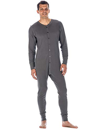 Noble Mount Mens Waffle Knit Thermal Union Suit