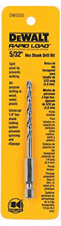 DEWALT DW2555 5/32-Inch Hex Shank Drill Bit