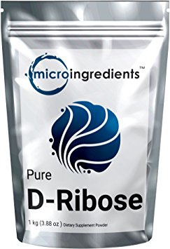 Micro Ingredients ULTRA Pure D-Ribose Powder, 1 Kg (2.2 lb), USP Pharmaceutical Grade