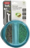 OXO Tot Divided Feeding Dish with Removable Ring and Storage Lid - Aqua