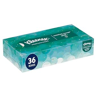 Kleenex® Professional Facial Tissue (21400), 2-Ply, White, Flat Facial Tissue Boxes for Business (100 Tissues/Box, 36 Boxes/Case, 3,600 Tissues/Case)