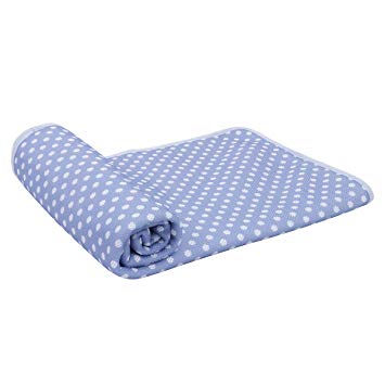 Ohana Self-cooling Pet Blanket for Dog and Cats,Ultra Soft & Breathable Sleep Pad - Snuggly Mat Ideal for All Seasons Blue S