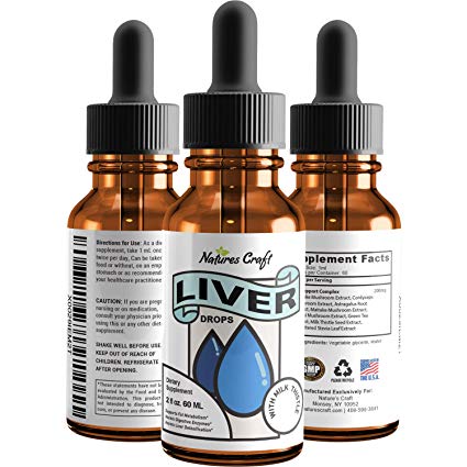 Natural Liver Cleanse Liquid Drops - Liver Detox with Milk Thistle - Kidney Support Supplement - Immune Support Formula - Daily Energy Booster - Chanca Piedra Green Tea and Reishi Mushroom Extract