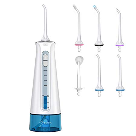 BESTOPE Cordless Water Flosser Teeth Cleaner,[NEW 2020] 230ML Portable and Rechargeable IPX7 Waterproof 3 Modes Water Flosser with Cleanable Water Tank for Home and Travel, Professional Oral Braces