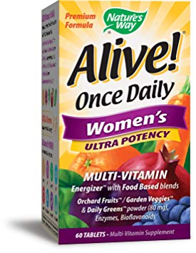 Nature's Way Alive Once Daily Women's Multi Ultra Potency Tablets, 60 Count