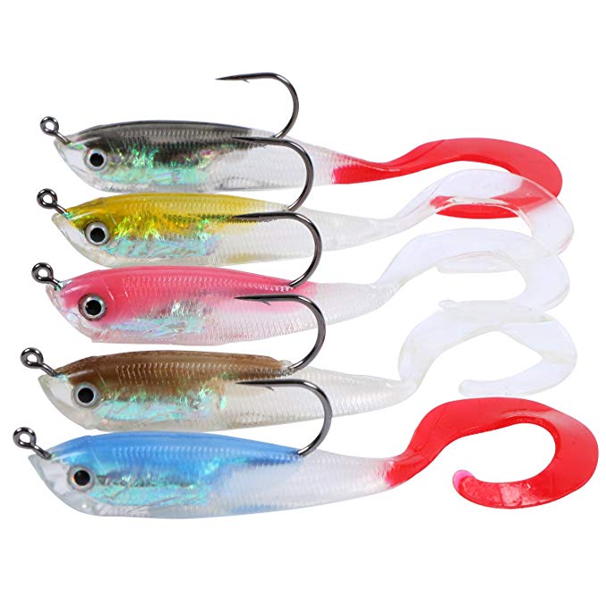 Goture Soft Lead Fish Set Kit Lots, Best Choice For Fishing Lures Baits Tackle Set For Freshwater Trout Bass Salmon-Include Vivid Spinner Baits, Crankbaits Lures