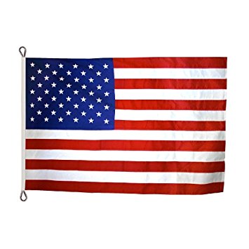 American Flag 8x12 ft. Tough-Tex the Strongest, Longest Lasting Flag by Annin Flagmakers, 100% Made in USA with Sewn Stripes, Embroidered Stars and Roped Heading.  Model 2750