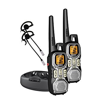 Uniden Weather Resistant 40-Mile 22-Channel FRS/GMRS Two-Way Radios with Glow Buttons and 2 Headsets - Grey (GMR4040-2CKHS)  (Discontinued by Manufacturer)