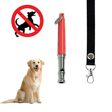 Dog Whistle - Stop Barking - Training Device - Increase Obedience - Adjustable Pitch - Ultrasonic - Safe for Dogs - Includes Free Lanyard