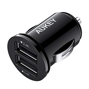 Aukey 4.8A  Dual USB Car Charger Adapter CC-S1 (Black)