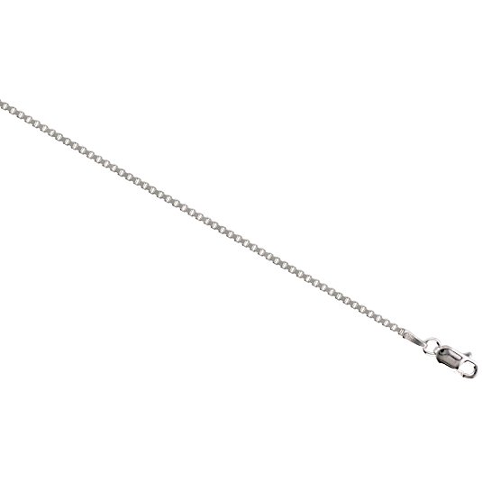 Sterling Silver BOX Chain Necklaces & Bracelets 1.4mm Square Cut Nickel Free Italy, sizes 7 - 30 inch