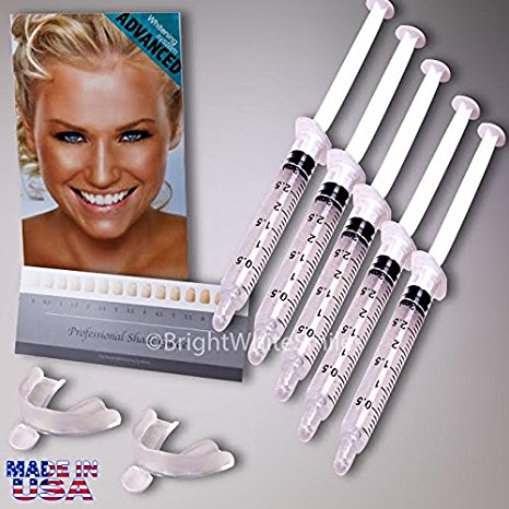 Bright White Smiles - 35% Teeth Whitening Kit - Tooth Gel Whitener and Trays Included - Made in the USA - Ships from Oral Care Dental Laboratory