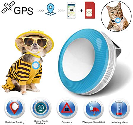 Pet Tracker for Dogs Cats GPS Tracker Real Time Pet Tracking Device for Dog Cat Pet Finder Locator Waterproof IP65 Lightweight with Geo-Fence SOS - TK925 with SIM Card