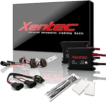 Xentec 9012 6000K HID Xenon Bulb with 55W EPEDC Slim Ballast Bundle (Ultra White)