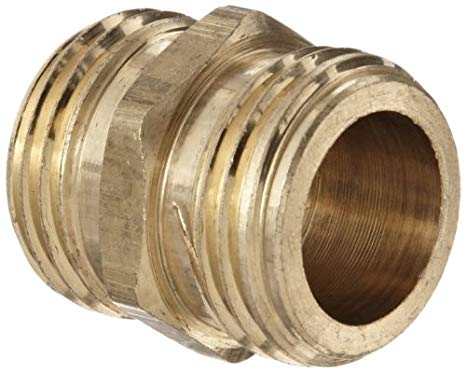 Anderson Metals Brass Garden Hose Fitting, Union, 3/4" x 3/4" Male Hose ID