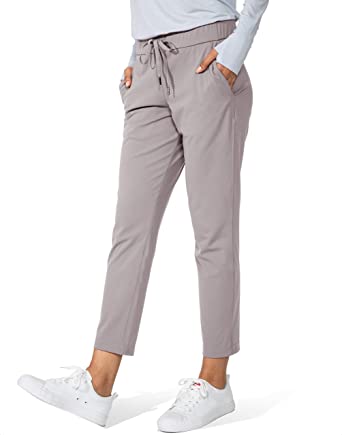 G Gradual Women's Pants with Deep Pockets 7/8 Stretch Sweatpants for Women Athletic, Golf, Lounge, Work