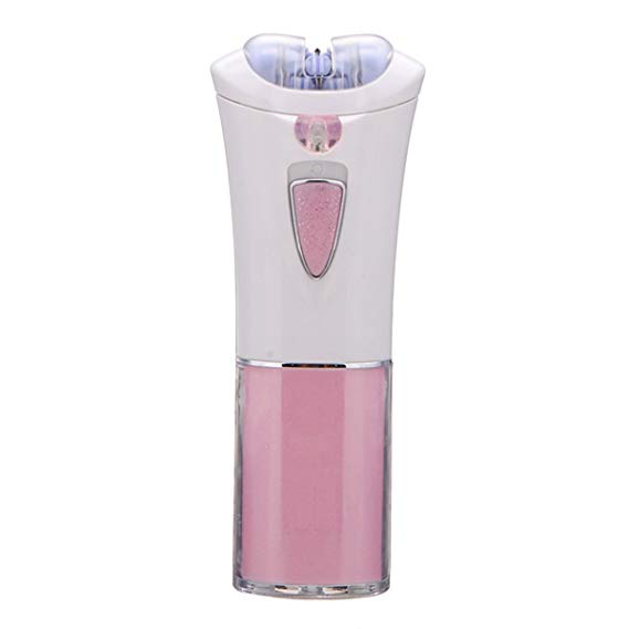 Women's AAA Battery Powered Mini Epilator Hair Removal for Lip, Chin, Knees, Cheeks, Toes, Bikini, Underarms Ladies Tweezer Heads Device