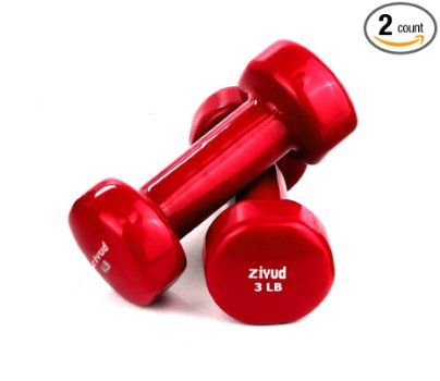 Set of 2 Vinyl Coated Dumbbells, With A Great Non Slip Grip, Choose You Weight Size