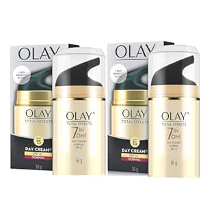 Olay, Total Effects 7 in 1 Day Cream Normal with SPF 15, 50g, 1.7 oz, Pack of 2