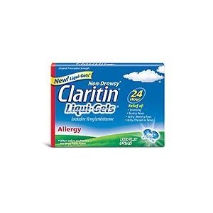 Claritin Liquid-Gels Indoor/Outdoor Allergies 30 Liquid Filled Gels