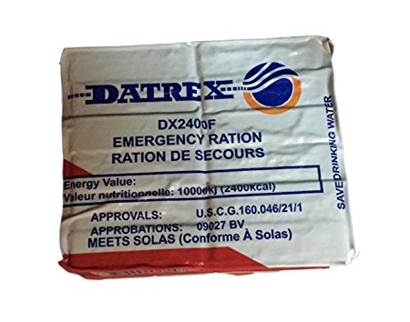 DATREX Emergency Food Ration Bars for Disaster or Survival, 2400 Calories per Pack of 12 Bars