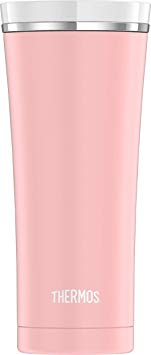 Thermos Sipp 16 Ounce Stainless Steel Travel Tumbler, Matte Pink